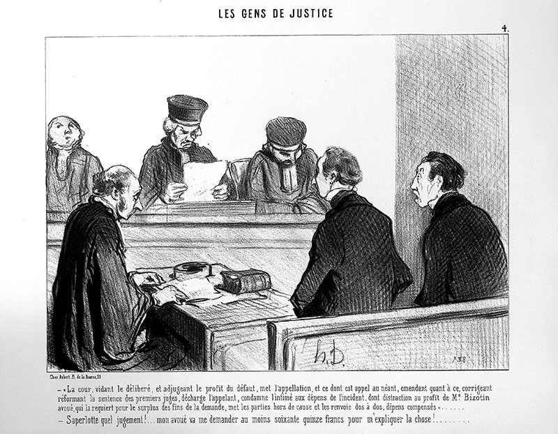 Les gens de justice, Daumier 