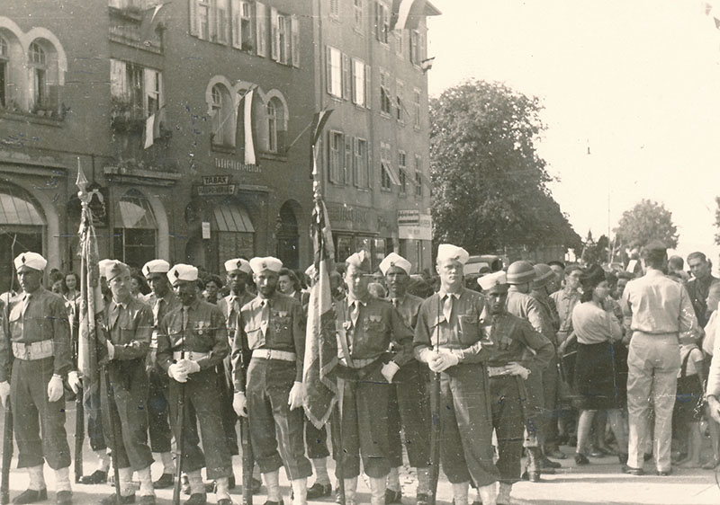  Relève des soldats marocains stationnés à Bregenz par les chasseurs alpins en 1946 / © Stadtarchiv Bregenz