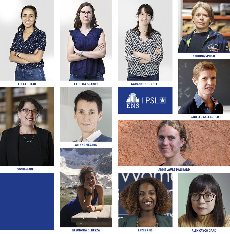 Quelques unes des femmes de science de l'ENS-PSL, découvrez-les ci-dessous